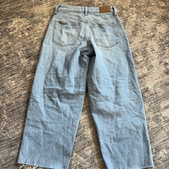 Madewell - the curvy perfect vintage wide leg crop jeans Light Blue - sz 26 - Picture 6 of 7
